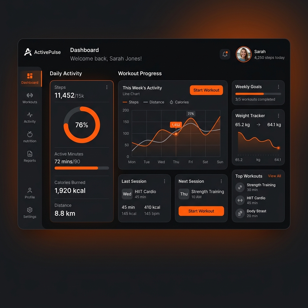 Dashboard do ShapeTo